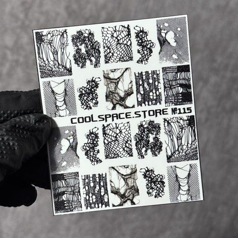 Слайдери CoolSpace №115 "Чорна сітка" 2704 фото