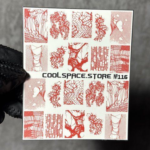 Слайдери CoolSpace №116 "Червона сітка" 2705 фото
