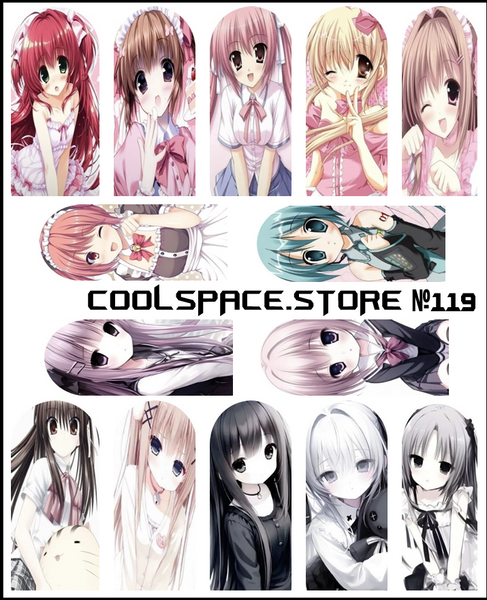 Слайдери CoolSpace №119 "Anime Kawaii" 2708 фото