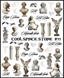Слайдери для нігтів CoolSpace №77 "Antique Art" 2666 фото 3