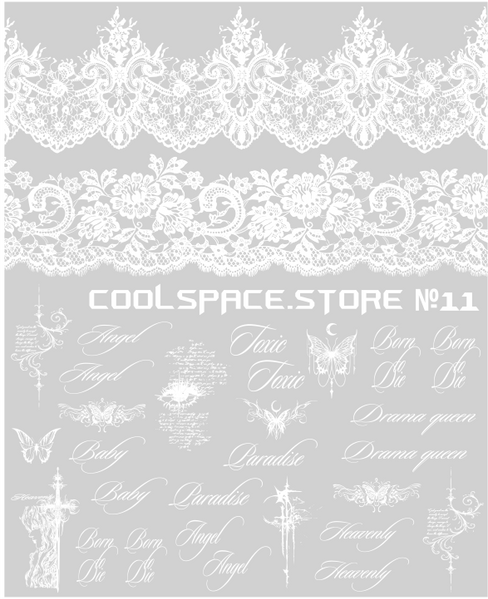 Слайдери CoolSpace №11 "Біле мереживо" 2156 фото