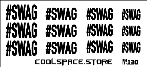 Слайдери CoolSpace №130 міні "#SWAG" 2720 фото