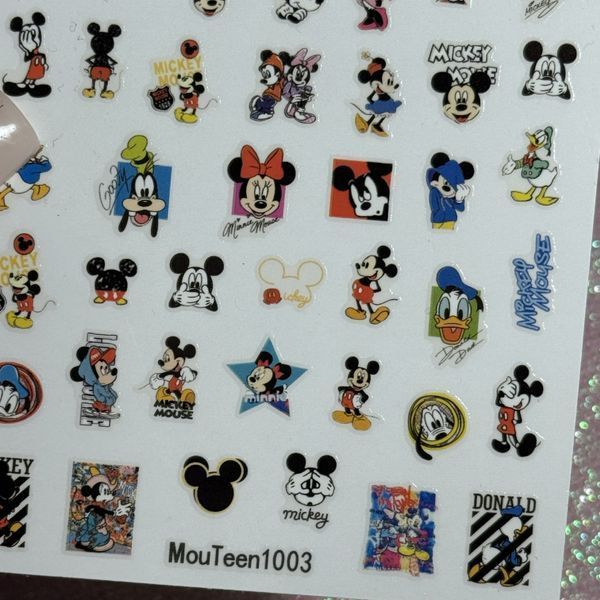Наклейки для нігтів MouTeen1003 "Mickey & Friends Gallery" 2039 фото